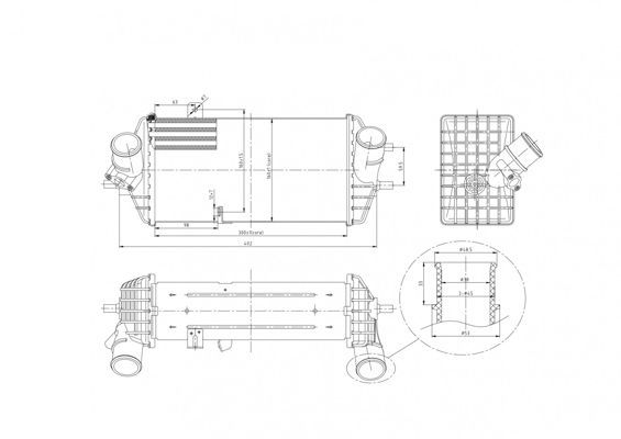 Tarpinis suslėgto oro aušintuvas, kompresorius HART 621 266