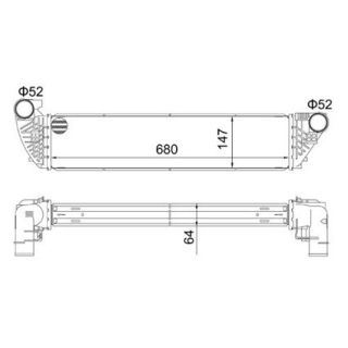 Tarpinis suslėgto oro aušintuvas, kompresorius HART 621 393