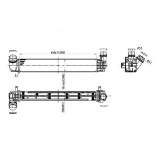 Tarpinis suslėgto oro aušintuvas, kompresorius HART 621 399