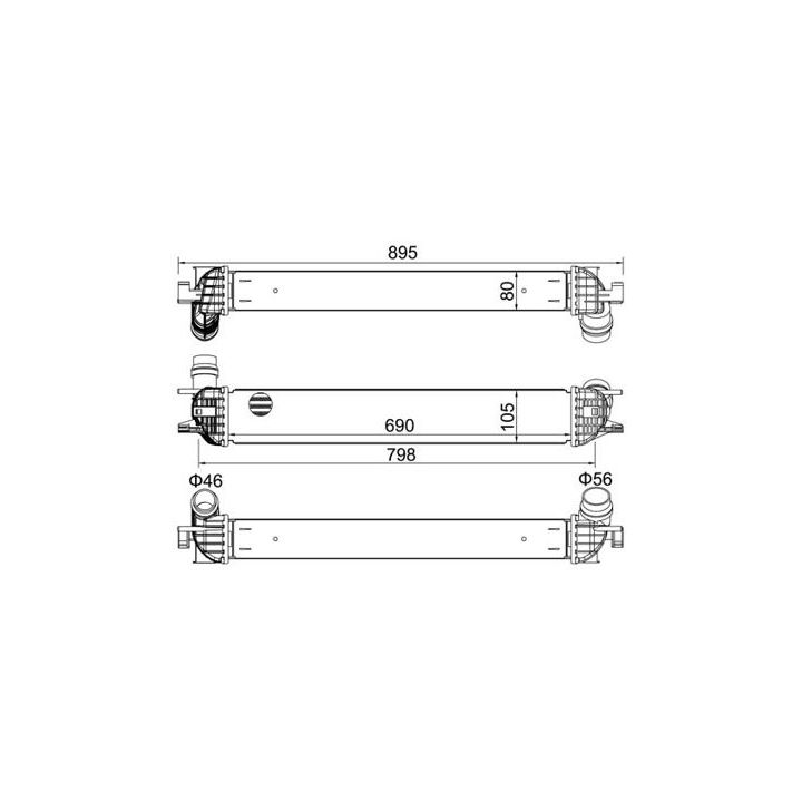 Tarpinis suslėgto oro aušintuvas, kompresorius HART 621 408