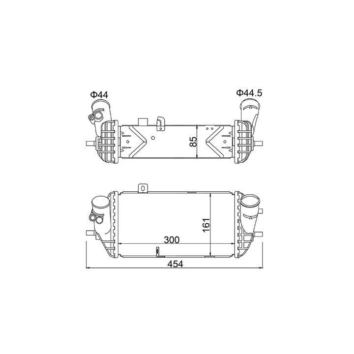Tarpinis suslėgto oro aušintuvas, kompresorius HART 630 299