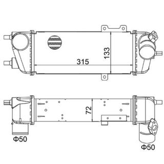Tarpinis suslėgto oro aušintuvas, kompresorius HART 630 302