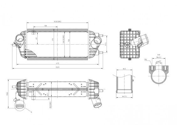 Tarpinis suslėgto oro aušintuvas, kompresorius HART 642 957