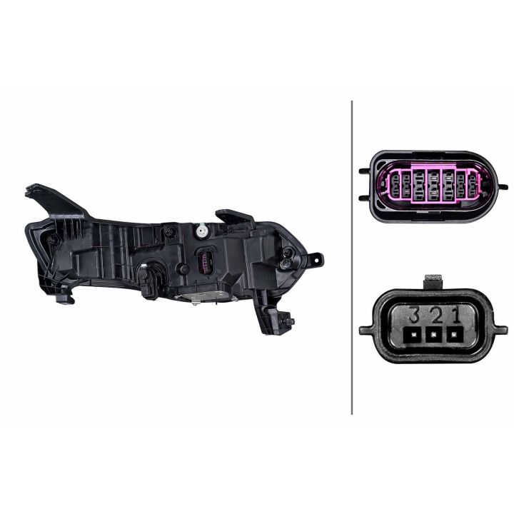 Priekinis žibintas HELLA 1EX 015 142-811