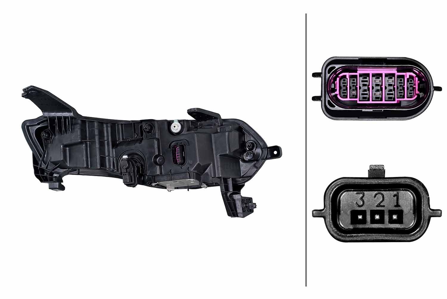 Priekinis žibintas HELLA 1EX 015 142-811