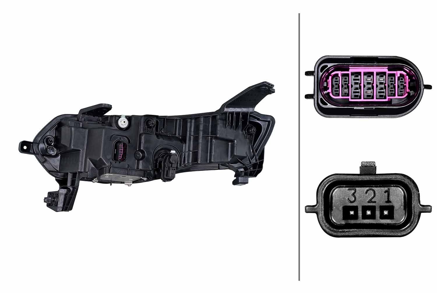 Priekinis žibintas HELLA 1EX 015 142-821