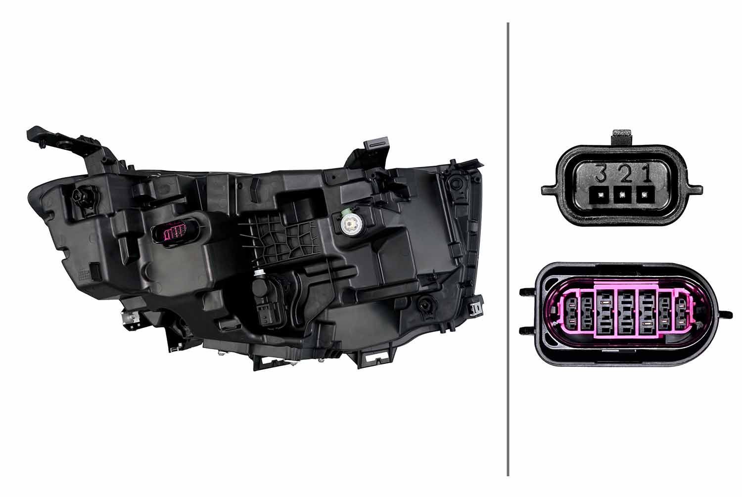 Priekinis žibintas HELLA 1EX 015 150-611