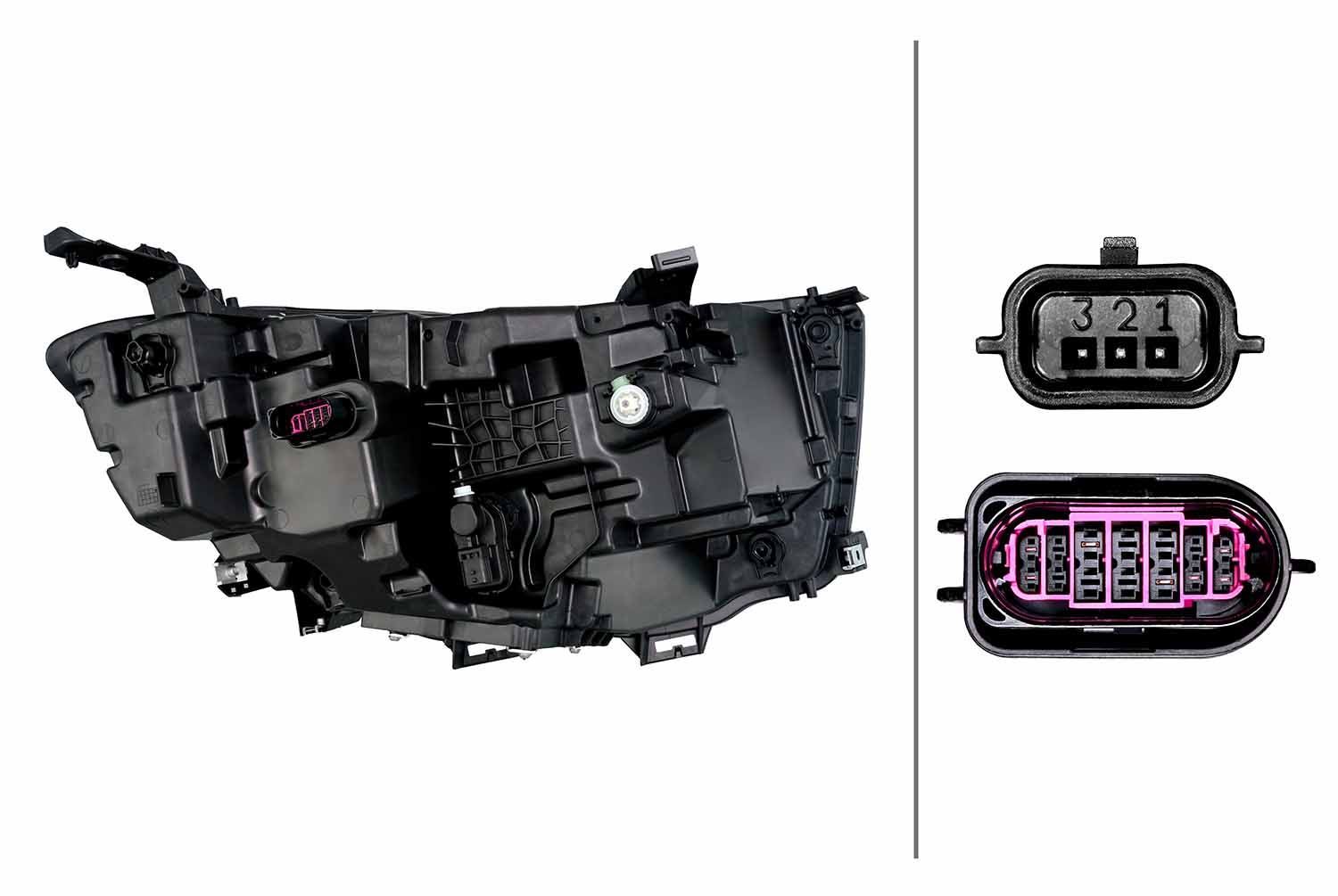 Priekinis žibintas HELLA 1EX 015 151-611