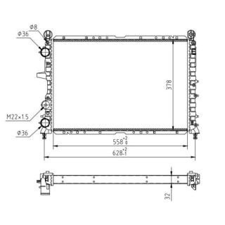 Radiatorius, variklio aušinimas HART 600 404