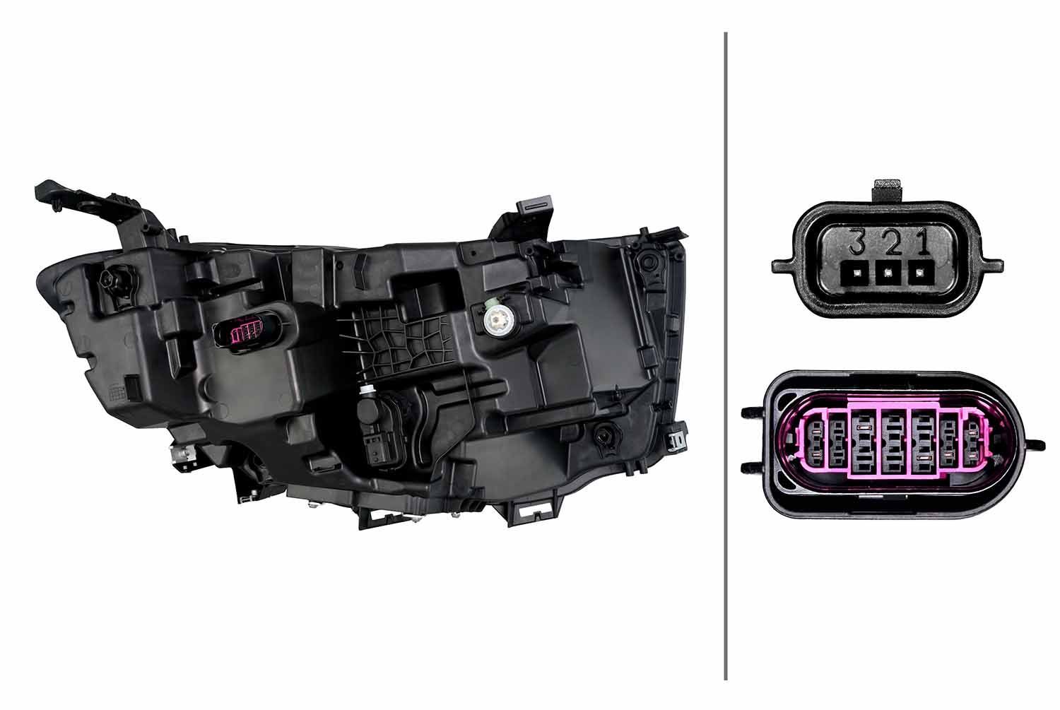 Priekinis žibintas HELLA 1EX 015 152-611