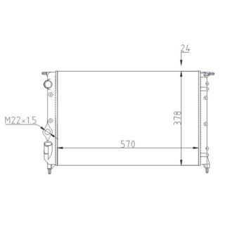 Radiatorius, variklio aušinimas HART 600 503