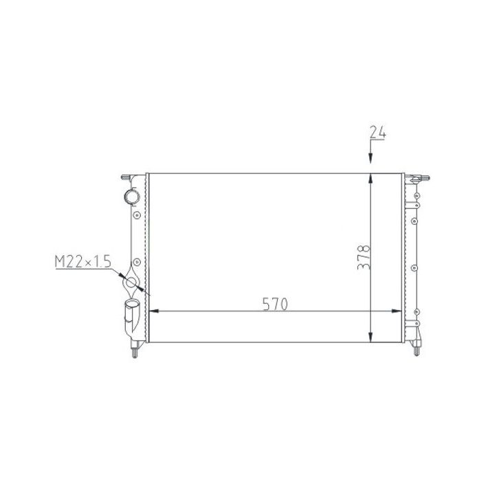 Radiatorius, variklio aušinimas HART 600 503