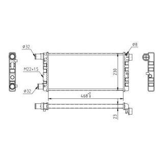 Radiatorius, variklio aušinimas HART 600 537