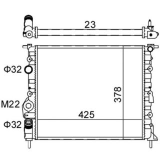 Radiatorius, variklio aušinimas HART 601 382