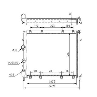 Radiatorius, variklio aušinimas HART 601 389