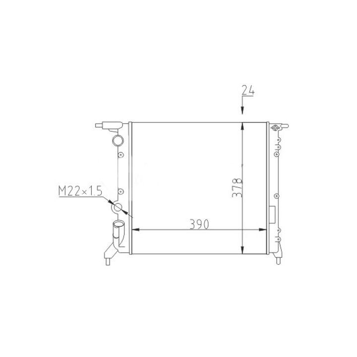 Radiatorius, variklio aušinimas HART 601 403