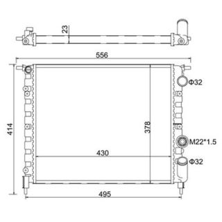 Radiatorius, variklio aušinimas HART 601 448