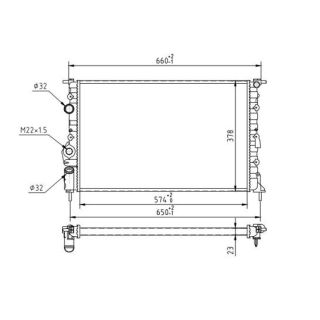 Radiatorius, variklio aušinimas HART 601 818