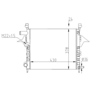 Radiatorius, variklio aušinimas HART 602 162