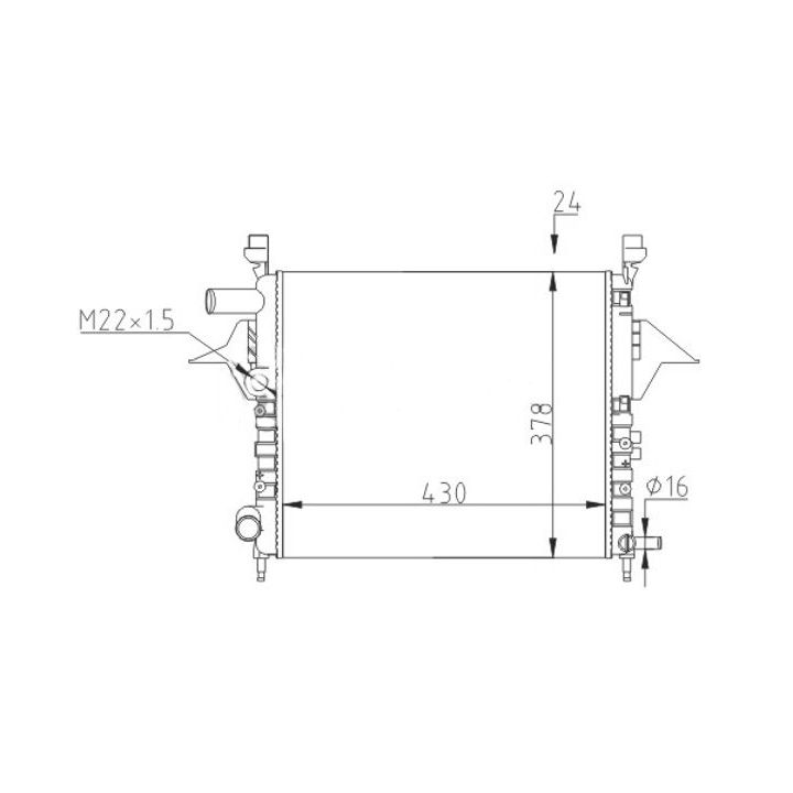 Radiatorius, variklio aušinimas HART 602 162