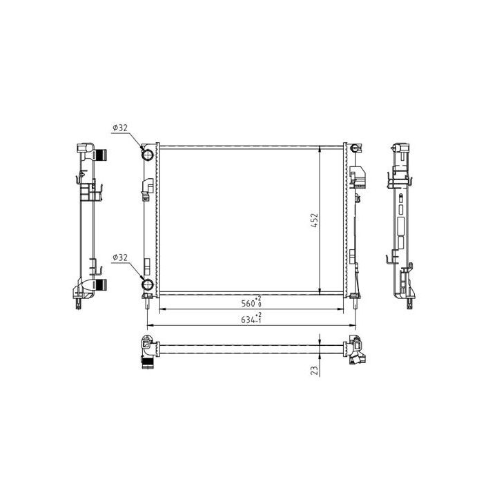 Radiatorius, variklio aušinimas HART 602 736