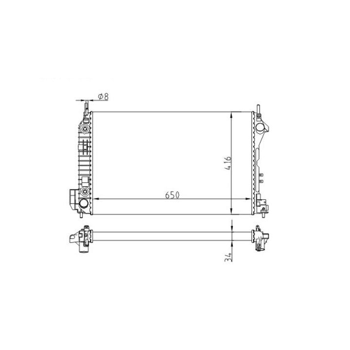 Radiatorius, variklio aušinimas HART 602 771