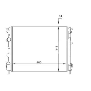 Radiatorius, variklio aušinimas HART 603 114