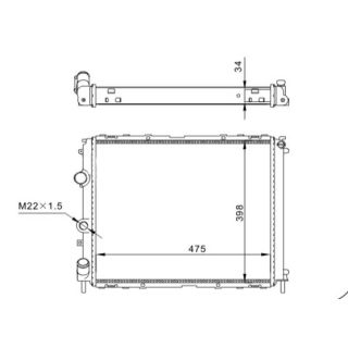 Radiatorius, variklio aušinimas HART 603 127