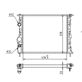 Radiatorius, variklio aušinimas HART 603 285