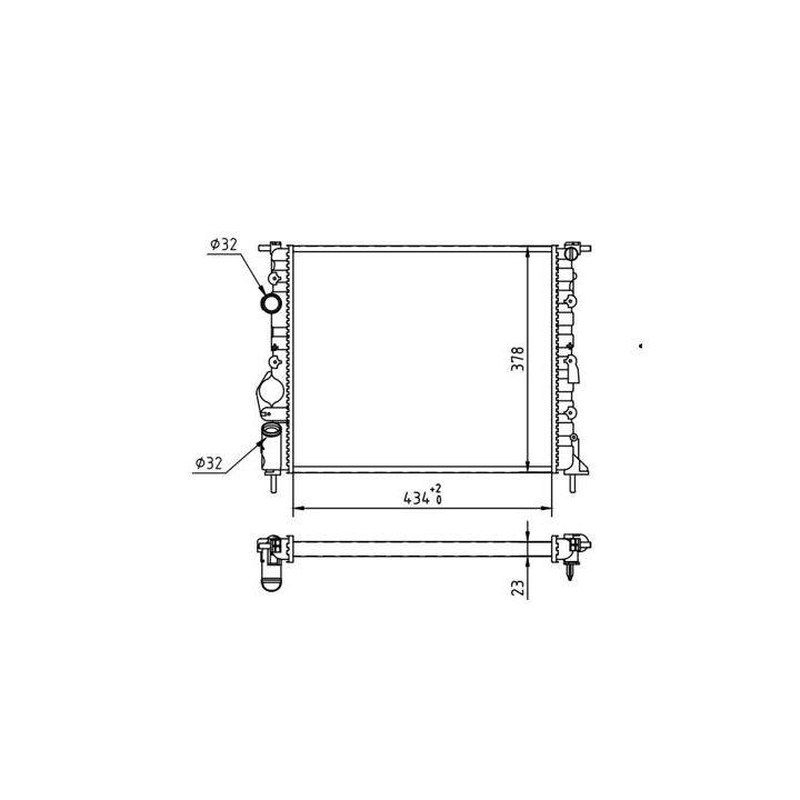 Radiatorius, variklio aušinimas HART 603 285