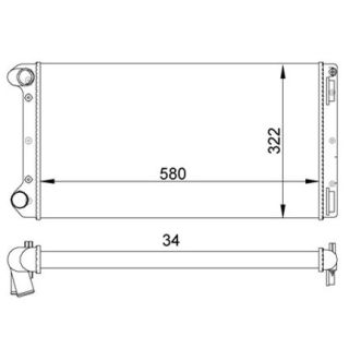 Radiatorius, variklio aušinimas HART 603 302