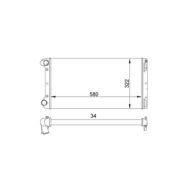 Radiatorius, variklio aušinimas HART 603 302