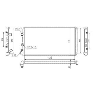 Radiatorius, variklio aušinimas HART 603 408