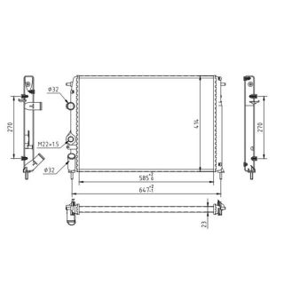 Radiatorius, variklio aušinimas HART 603 410