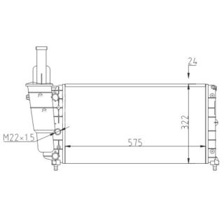 Radiatorius, variklio aušinimas HART 603 568