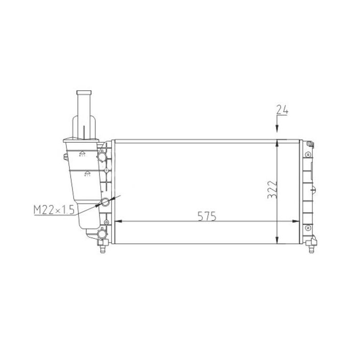 Radiatorius, variklio aušinimas HART 603 568