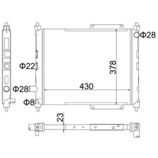Radiatorius, variklio aušinimas HART 603 602