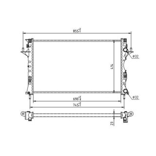 Radiatorius, variklio aušinimas HART 603 603