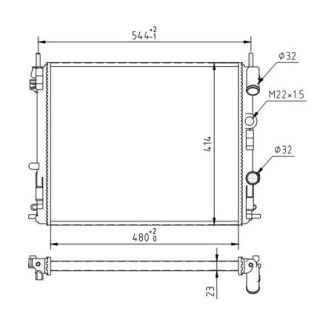 Radiatorius, variklio aušinimas HART 603 631