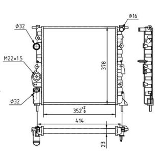 Radiatorius, variklio aušinimas HART 603 711
