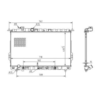Radiatorius, variklio aušinimas HART 603 814