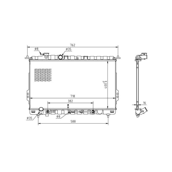 Radiatorius, variklio aušinimas HART 603 814