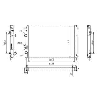 Radiatorius, variklio aušinimas HART 603 840