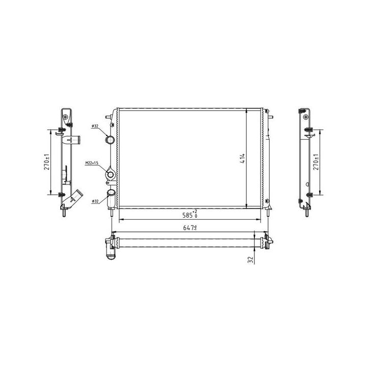 Radiatorius, variklio aušinimas HART 603 840