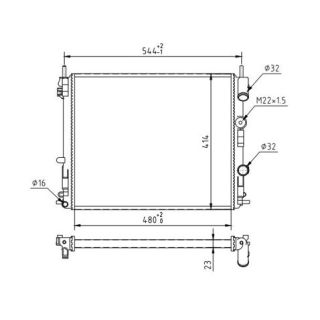 Radiatorius, variklio aušinimas HART 603 883