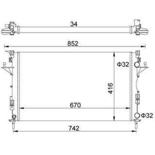 Radiatorius, variklio aušinimas HART 603 917