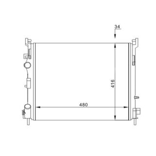 Radiatorius, variklio aušinimas HART 603 921