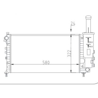 Radiatorius, variklio aušinimas HART 604 072