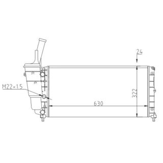 Radiatorius, variklio aušinimas HART 604 156