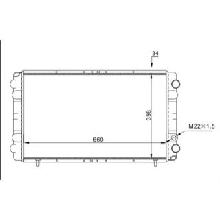 Radiatorius, variklio aušinimas HART 605 555